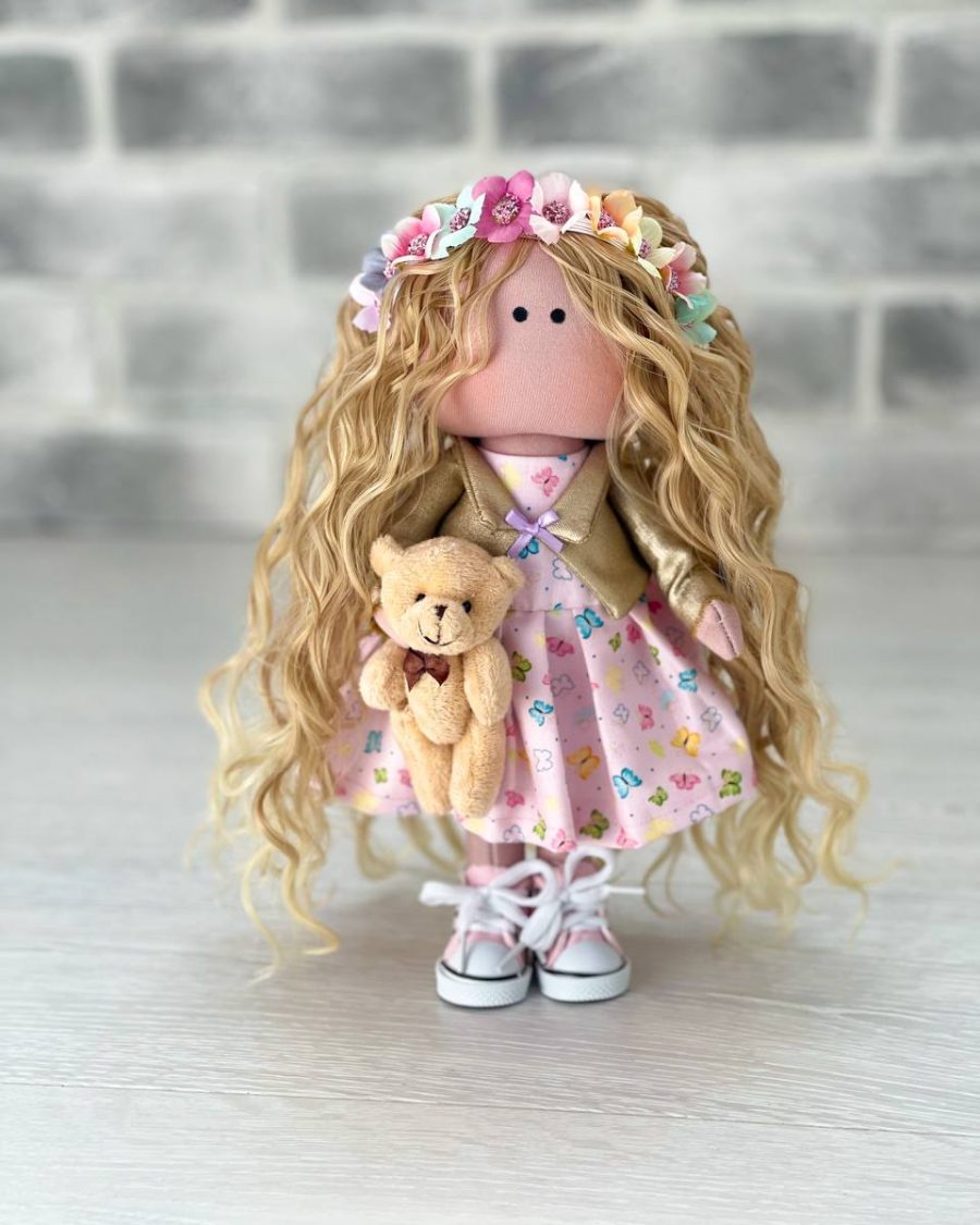 Интерьерная кукла Ильзира ручной работы